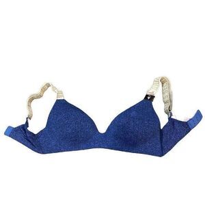 Victorias Secret T-Shirt Bra Denim Blue 32C